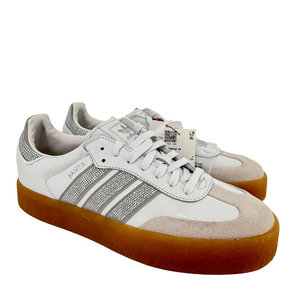 Adidas Sambae Samba Rhinestone Gum Sole Sneakers Womens Sz 9.5